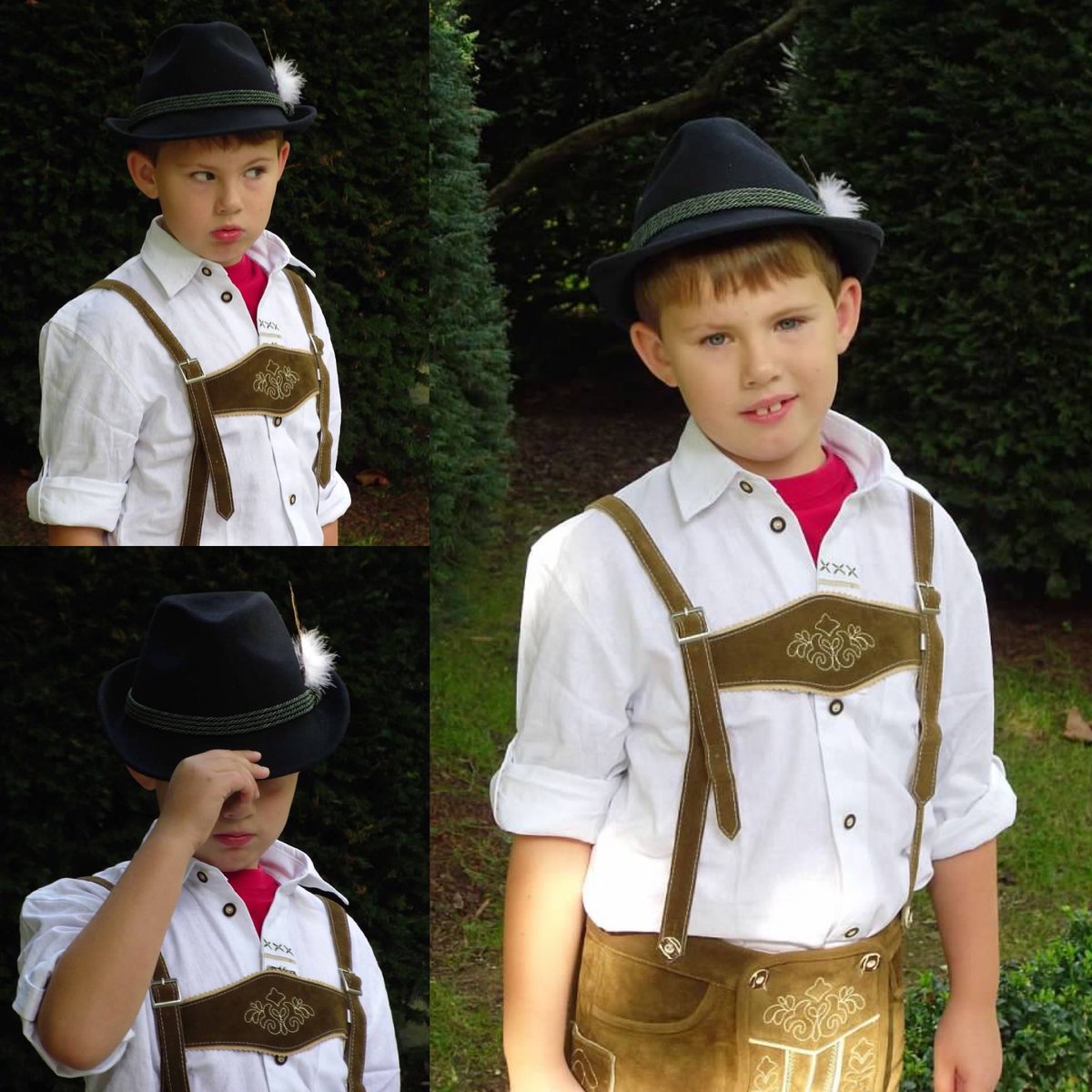 yggdrasil13751's tweet photo. Oktoberfest has started in Munich 🍻- went digging in my archives for our photos from our 2011 visit. My poor son… I went “full tourist” mom 😂 and he wasn’t too keen on his outfit… https://t.co/8DURuzVgJX