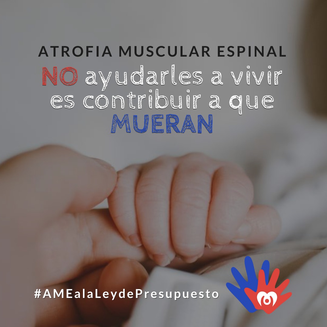 La AME es una enfermedad rara, catastrófica y letal, sin embargo, desde hace cuatro años existen tratamientos que permiten detener su avance.
solicitamos @sebastianpinerae@DrEnriqueParis @minsal@ministeriodehacienda
 vida y bienestar sin judicializar
#AMEalaLeydePresupuesto