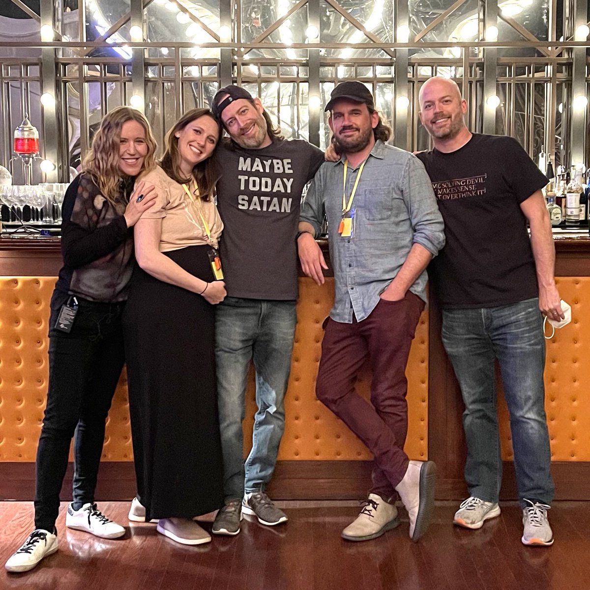 On the final day of shooting, these 5 #Lucifer writers spent the entire day together on set. The same 5 writers who have worked on the show since the beginning. To Ildy, Jen, Mike & Joe — thank you for these incredible 6 years together. They've been life-changing ❤️ #family