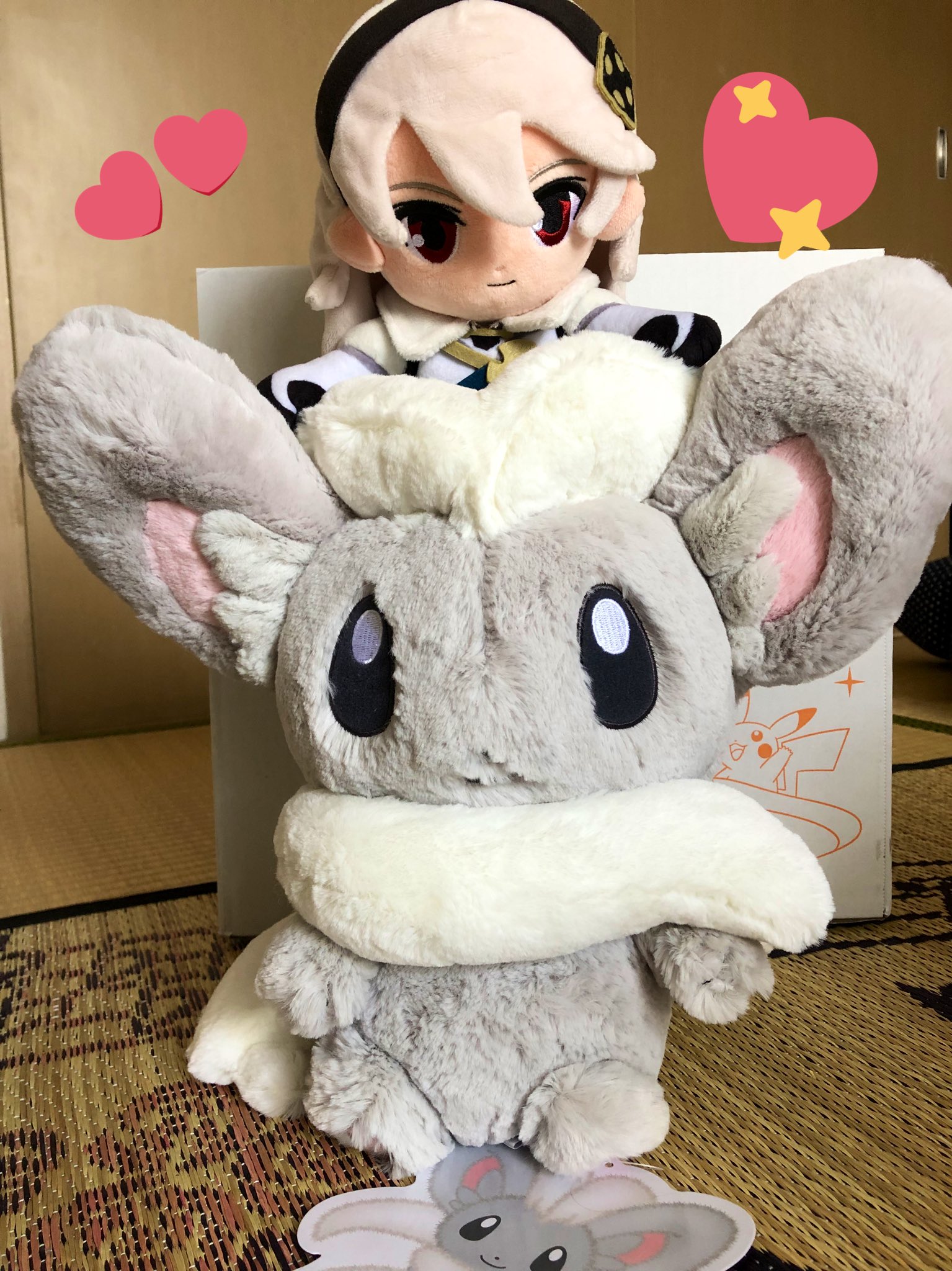 あまひめ会長 チラチーノちゃんのぬいぐるみ 思ったより大きくてもふもふふわふわで抱き心地良くて はちゃめちゃに可愛い T Co Jy3sduqsbm Twitter