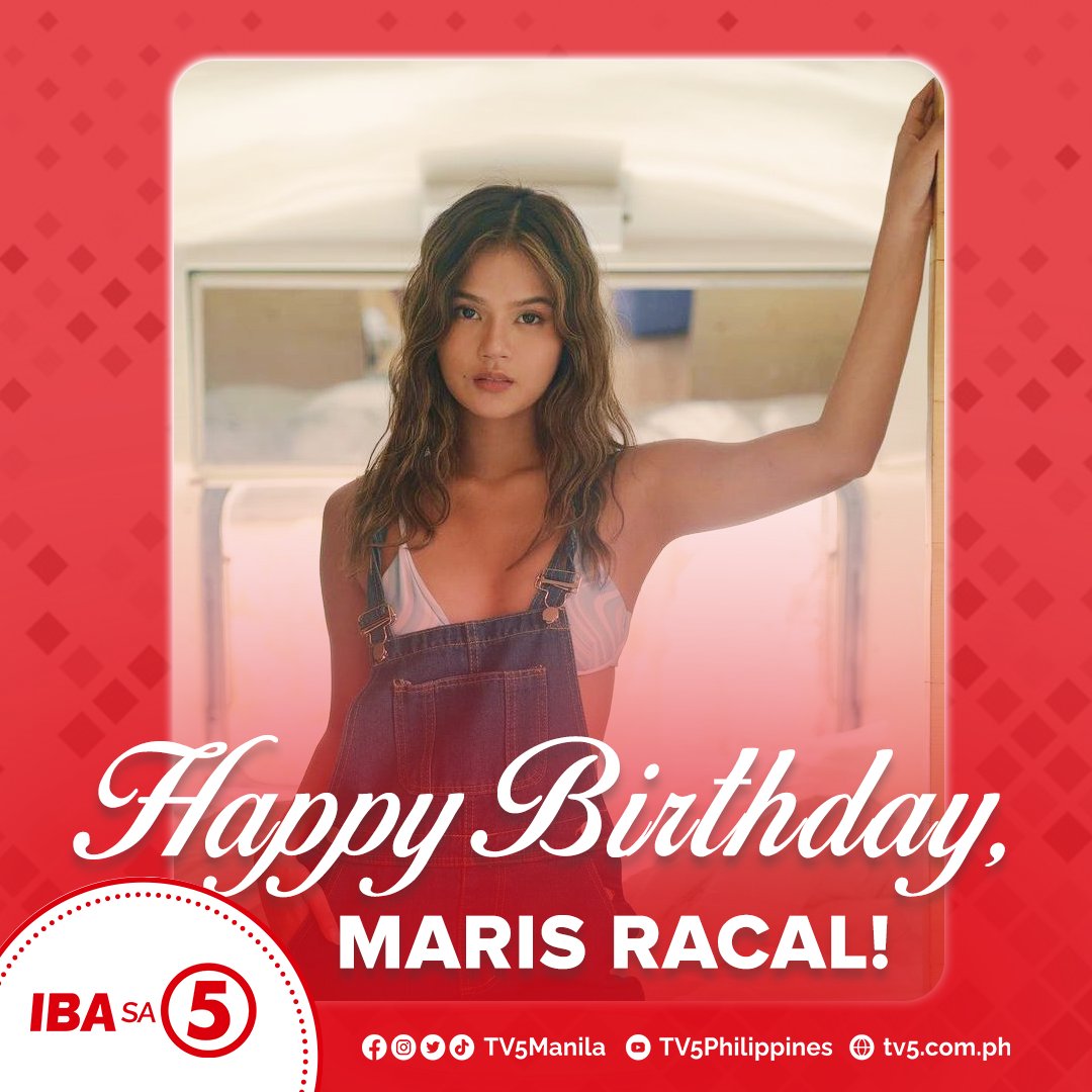 "Sandaliiiiii!" 🎤🎶
Happy Birthday muna sa nag-iisang Diding Girl ng ating buhay, <a href="/MissMarisRacal/">Maris Racal</a>! Wish namin sa iyo ay happiness and love... and no more kalat in life! 💗🥳🎂 

Enjoy your special day, Kapatid! 

#StayInLoveTV5
#IBAsa5