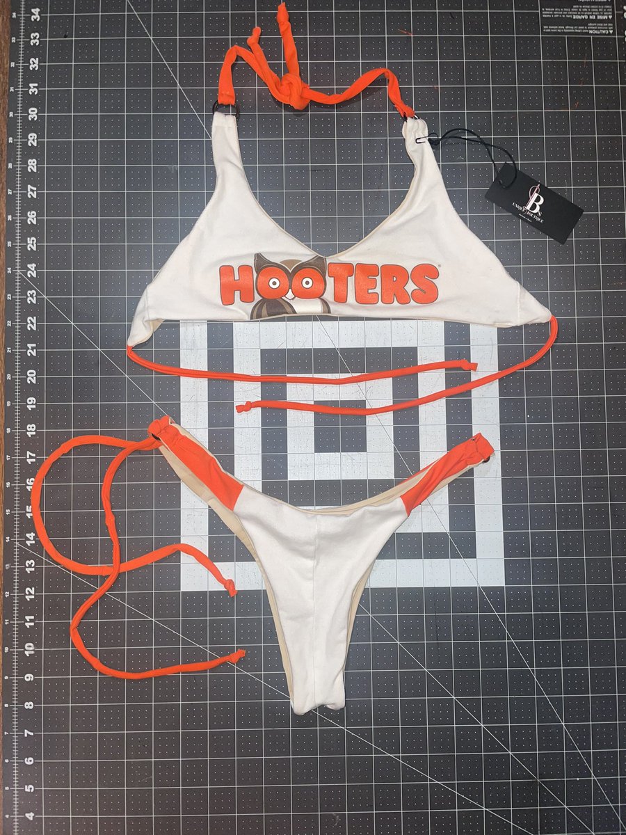 AM I ALLOWED TO SAY IM A PUBLISHED FASHION DESIGNER?! The model who wore the bikini I designed + made was selected for THE HOOTERS CALENDAR. I am screaming omg 😭😭😭😭😭!!!!