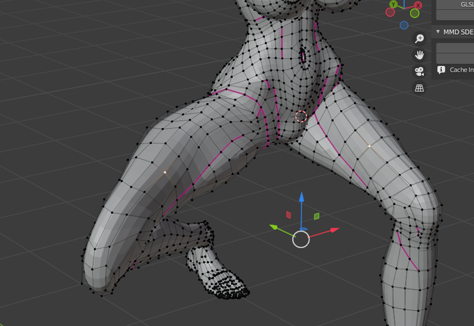 Blender君てポーズ変形前の座標が選択されるのどうにかならないのかな…??? 