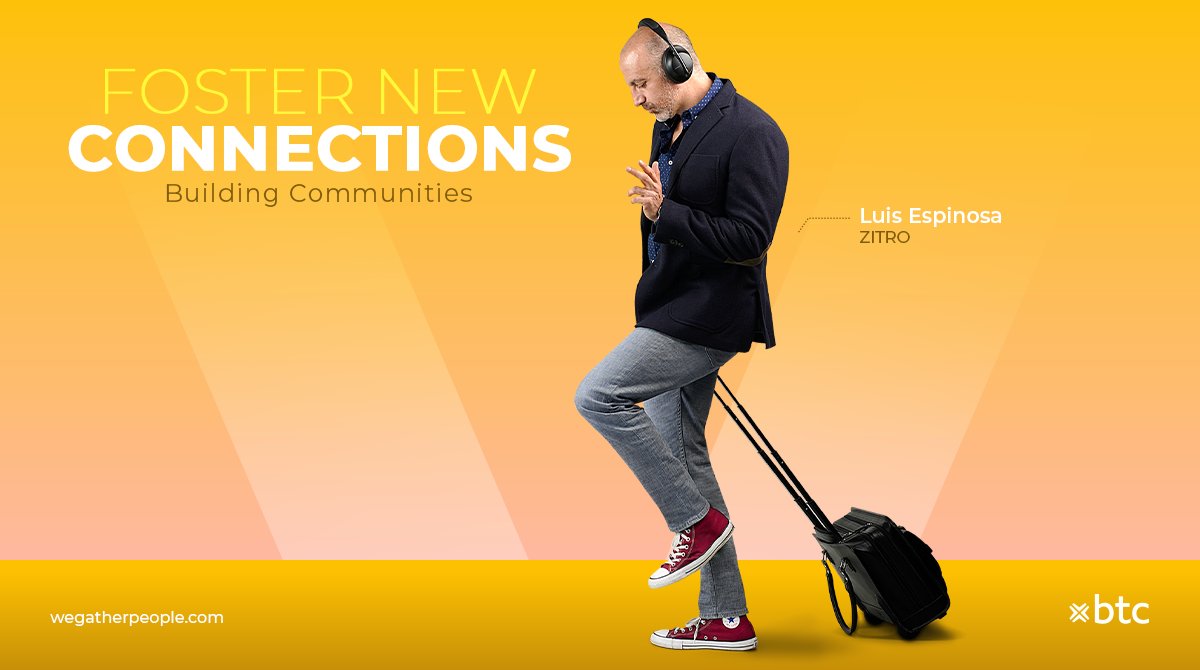We have an opportunity to create environments that foster new connections.

Find enthusiastic and passionate people to work with to foster change.
#BuildingCommunities

📸Photo: Luis Espinosa, <a href="/Zitrogames/">Zitro</a> 

Learn more at: wegatherpeople.com
#WeGatherPeople
