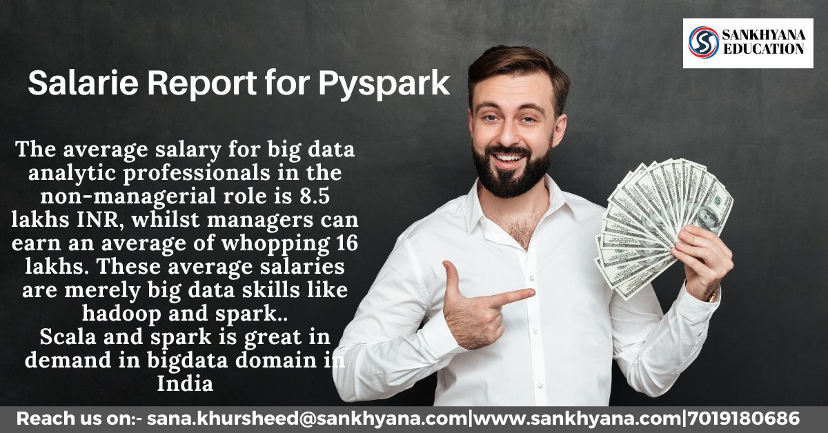 sankhayana's tweet image. Registered your interest here :- forms.gle/nsi5j9UJkhntcD…
Reach us on :- sankhyana.com
#pyspark #pysparkdeveloper #spark #Spark #BigData #bigdataanalytics #developer #upskill #upskillyourself #upskillreskill #upskilled #upgrade #upgradeyourlife #Salaries #Salary #data