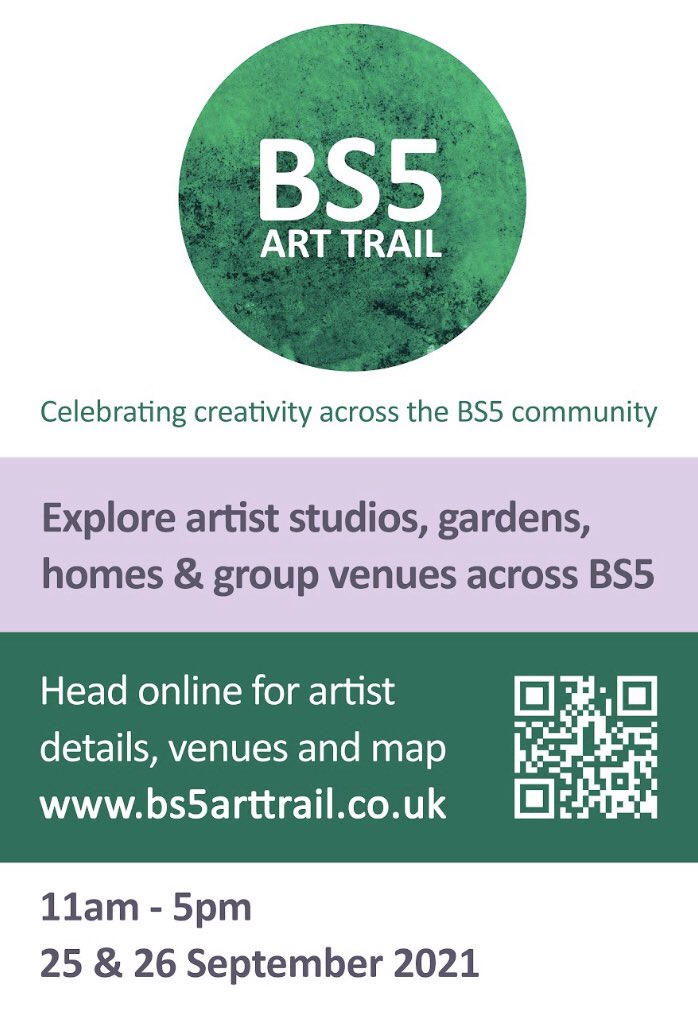 winchpatrick's tweet photo. @TrinityBristol It’s BS5ArtTrail2021 this weekend 25 &amp; 26 Sept 2021, 80+ artists, 50+ venues: Art, music, walking, coffee, fun, biking, free, drink, friends, tea, homes: why not? Do come! Please retweet. Thanks https://t.co/rgFODBj6ot