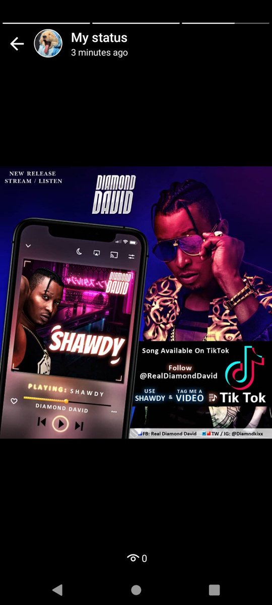 DamianFrezh's tweet photo. Good morning fans❤..keep streaming and downloading this classicEP..SHAWDY🎶mp3..coming from @diamondkixx  .by clicking on the link below👇👇
https://t.co/0836UNT0Nk
#shawdy ...#teamdiamonddavid https://t.co/cVlP2nQIlg