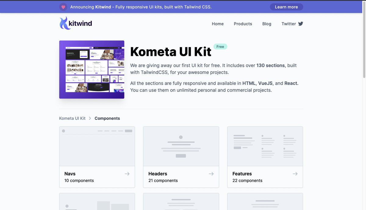 Kometa UI Kit