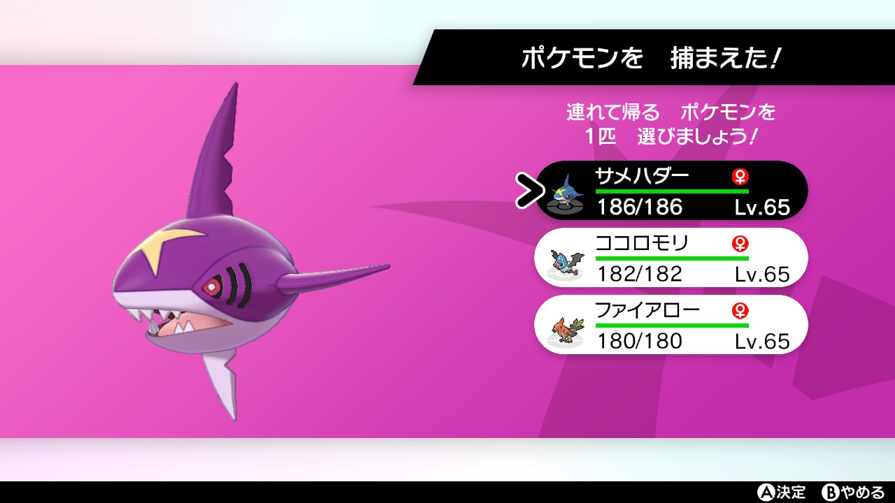 Ss2 色報告 剣盾ダイアド サメハダー光りました 140 鎧の孤島で話題となった 海の暴走鮫 ポケモン剣盾 Nintendoswitch T Co Qbzdd7e6vh Twitter