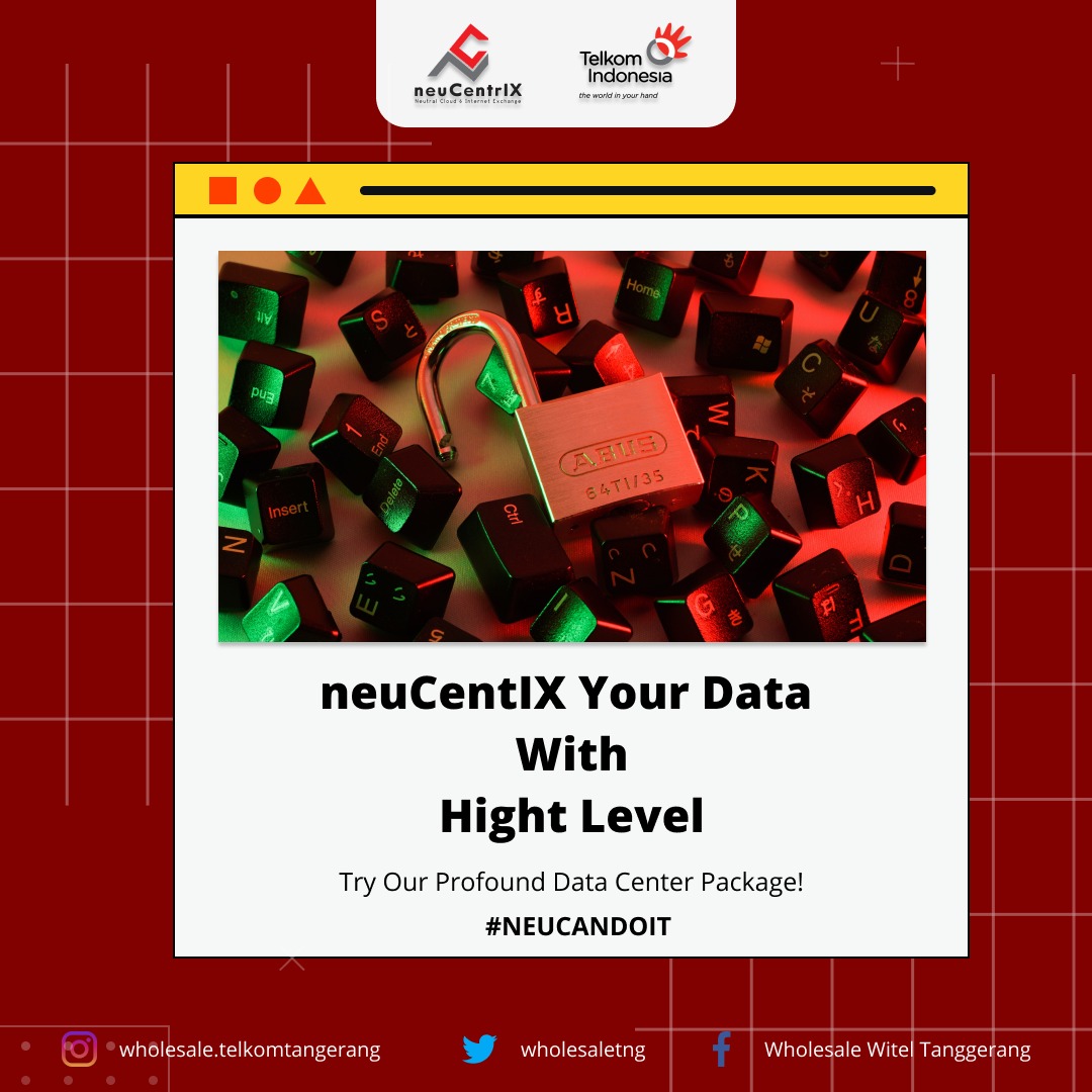 wholesaletng's tweet image. neuCentrIX menyediakan skema layanan Data Center yang memungkinkan Anda memperkecil biaya pengelolaan data, namun tetap memiliki
konektivitas dan keamanan terbaik.

#neucloud #cloud #cloudcomputing #cloudstorage #solusicloud #telkomcloud