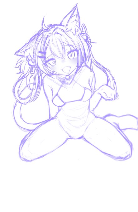 こっちのほうがいいかな...
もう片方描こう 