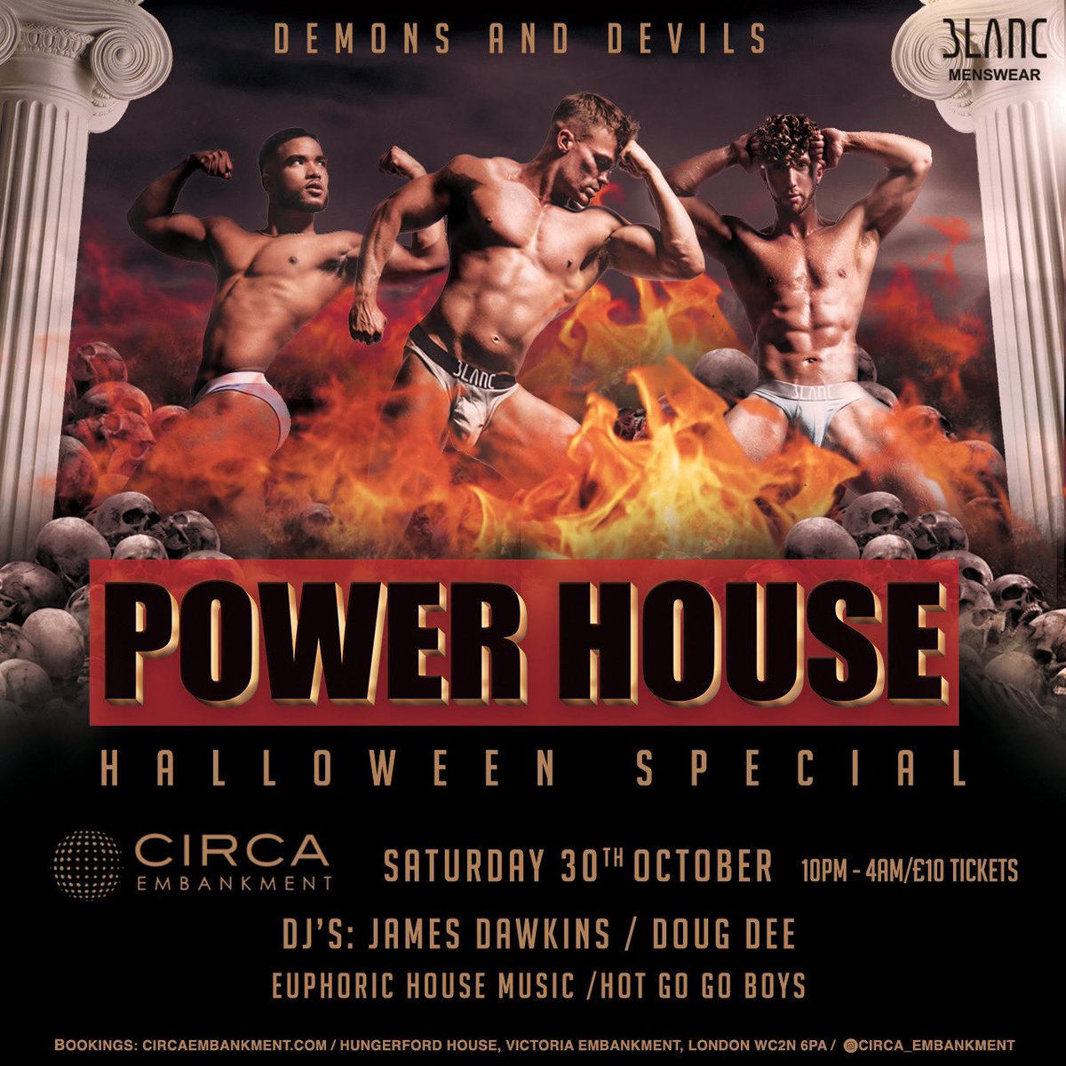 🎃OUR HALLOWEEN SPECIAL
🔥POWERHOUSE:DEMONS AND DEVILS 
🎃Hot Gogo Boys / House DJs
🎟£10 EARLY BIRD TICKETS NOW ON SALE skdl.co/BGsin8fDKjb

#London #Gay #LGBT #GayClub #GayBar #Halloween #Party #Dance #NightClub #DJ #HouseMusic 
<a href="/QXMagazine/">QX Magazine</a> <a href="/PinkNews/">PinkNews</a> <a href="/gaytimes/">GAY TIMES</a>