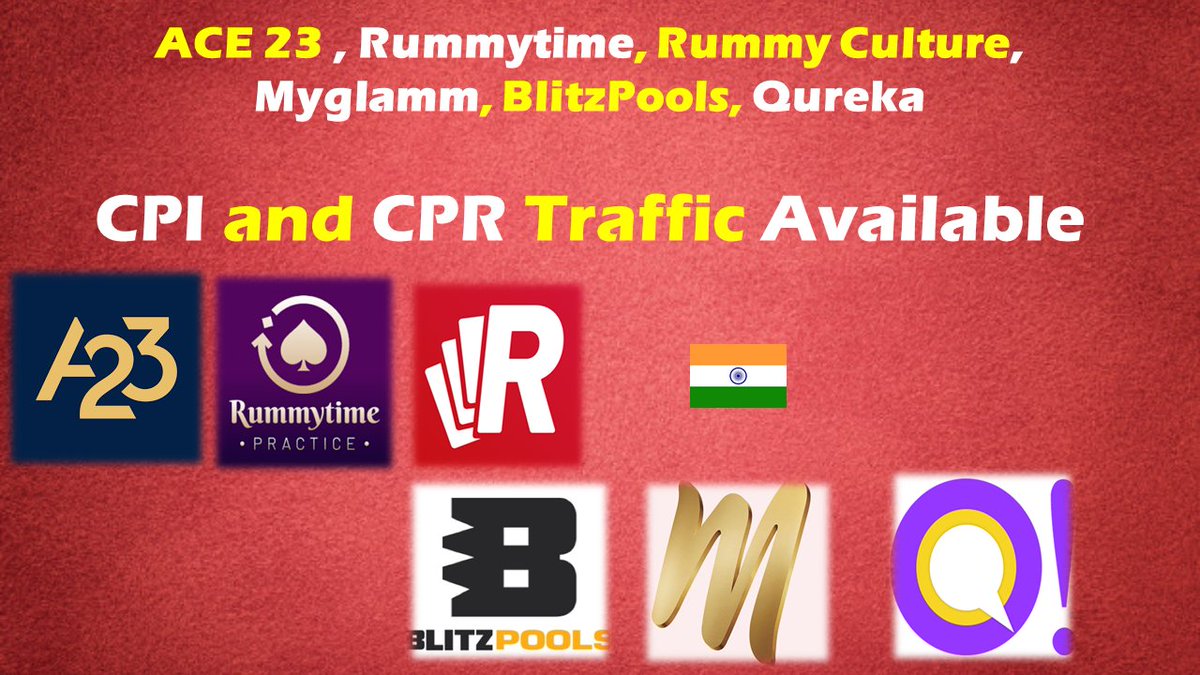 Adzglobe's tweet photo. - APK CPI and CPR Traffic Available - MPL, DREAM 11
- Direct Internal Links Supported with Postback Tracking
- Join : https://t.co/LUrgmgcfvH
- Email : support@adzglobe.com . Skype : live:support_67773

#mobilemarketing #apk #mobileadvertising #adzglobe https://t.co/Vv9HgsUOaG