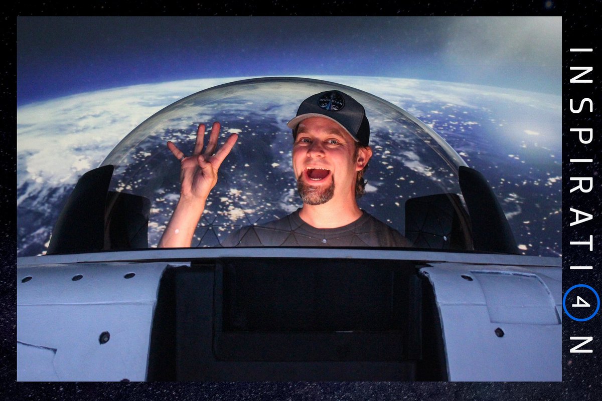 RyInSpace's tweet photo. Space party stowaway! We had an epic week in Florida watching #Inspiration4 write new pages in the human spaceflight history books! We are home safe in Colorado. Thanks everyone for making such an inclusive, exciting, and fun trip! #WhoIsNext? #TakeMeToSpace? #Space2Inspire! https://t.co/JAprbipV65