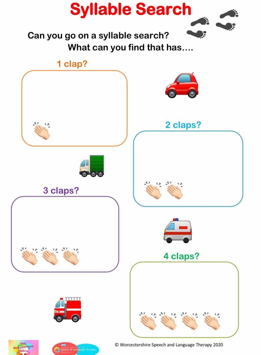SLT Worcestershire (@slt_worcs) on Twitter photo To go with our tip of the week: ways to improve sound awareness π¬π¬π¬ #SLCN #speechsounds ππ #gettingthroughcovid19
<a href="/sar_smith/">Sarah Smith SLT</a> @MegD121 <a href="/vixthespeechie/">Vicki Dawson</a> <a href="/fionatotney/">fiona totney</a> <a href="/Pow1Ros/">RosPow1</a> <a href="/HMcCone_SLT/">Hannah McCone</a> <a href="/dharford79/">Dave Harford</a> ππΌππ
Check out our resources here: hacw.nhs.uk/childrensSLT To go with our tip of the week: ways to improve sound awareness π¬π¬π¬ #SLCN #speechsounds ππ #gettingthroughcovid19
<a href="/sar_smith/">Sarah Smith SLT</a> @MegD121 <a href="/vixthespeechie/">Vicki Dawson</a> <a href="/fionatotney/">fiona totney</a> <a href="/Pow1Ros/">RosPow1</a> <a href="/HMcCone_SLT/">Hannah McCone</a> <a href="/dharford79/">Dave Harford</a> ππΌππ
Check out our resources here: hacw.nhs.uk/childrensSLT