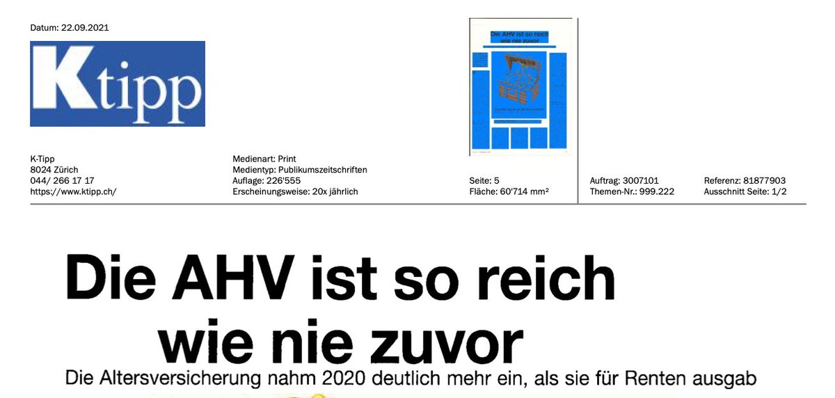 Wenn man sich konsequent weigert, sich mit der Demografie und den Konsequenzen auf die Sozialwerke zu befassen, resultieren solche Titel. Gemäss Bundesamt für Sozialversicherungen fehlen der AHV 200 Mrd. in den kommenden 25 Jahren - waren nicht dem Volk reinen Wein einschenken?