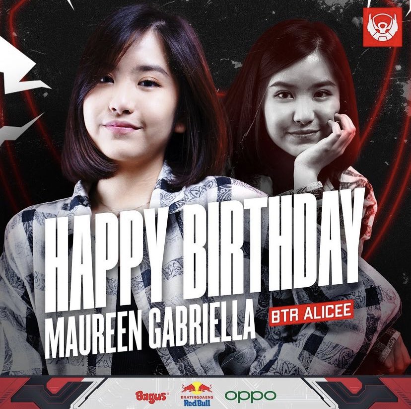 bigetronesports's tweet photo. We’d like to happy birthday for Maureen “Alice” Gabriella, our Brand Ambassador!
Hope in your twentieth year be full of blessings and happiness! Keep it up!
#Birthday #Alicee https://t.co/nRerlwAdKX