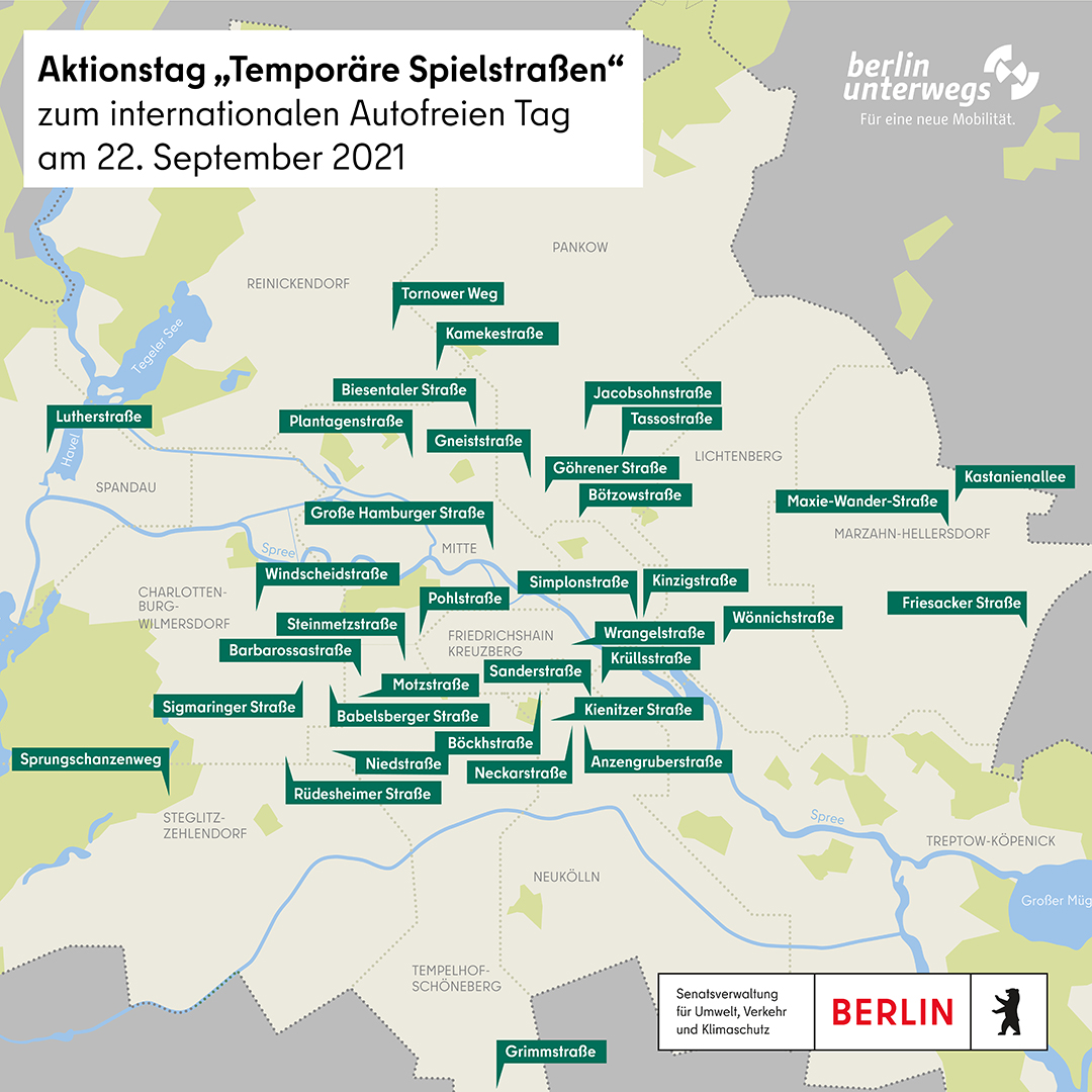 Internationaler #AutofreierTag in #Berlin: Heute ab 15 Uhr erobern wir gemeinsam die Straßen zum Spielen🛴🤸‍♀️ und fürs nachbarschaftliche Miteinander!🪑☕ 
Die nächstgelegene temporäre #Spielstraße finden Sie auf der Karte oder unter berlin.de/mobilitaetswen…. 

<a href="/spielstrassen/">Spielstrasse Berlin</a>