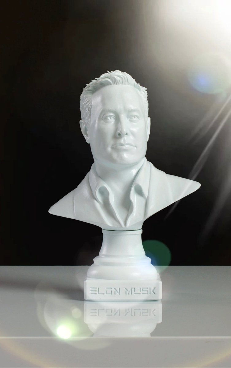 VCasotto's tweet photo. @elonmusk My tribute sculpture of someone really inspirational 🤩😎🤠🥳.
Continue to Inspire others, keep pushing and never give up.🤘
#ElonMusk #Inspiration4 #SpaceX #Tesla #Neuralink #portrait #valteradamcasotto #art https://t.co/FDClLpFqc9