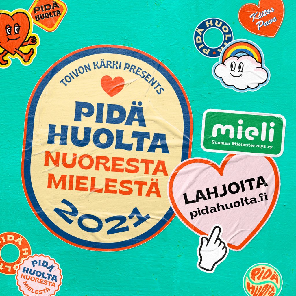 Korona-aikana nuorten tuen tarve on kasvanut. Kriisiapua nuorille tarjoavaan Sekasin-chattiin
 on tullut vuoden aikana 170 000 yhteydenottoa. Vain joka viidenteen pystyttiin vastaamaan. Lahjoita, jotta mahdollisimman moni saa pyytämäänsä apua.
pidähuolta.fi
 #pidähuolta