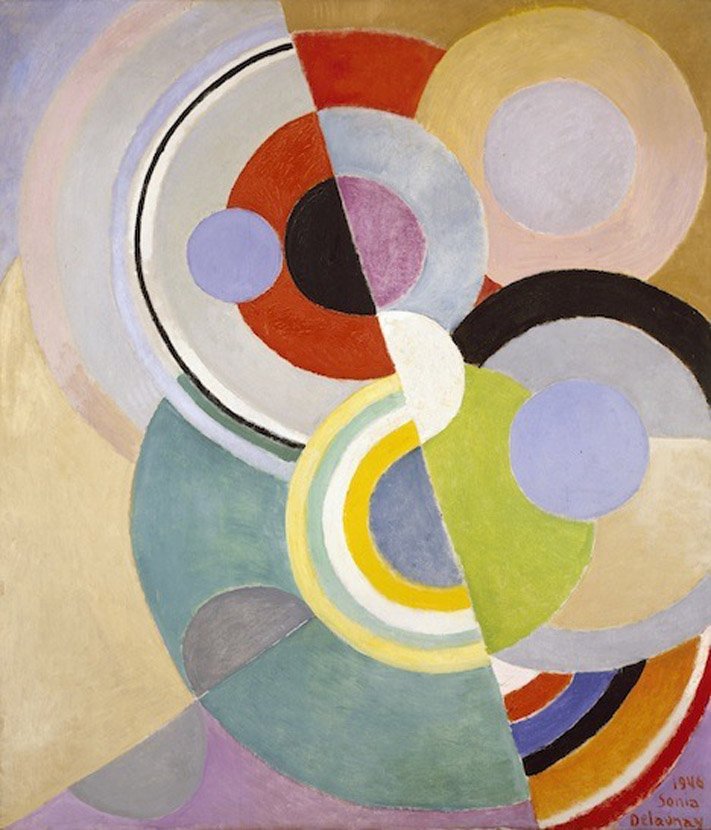 Sonia Delaunay,Rythme Coloré, 1946 #WomensArt