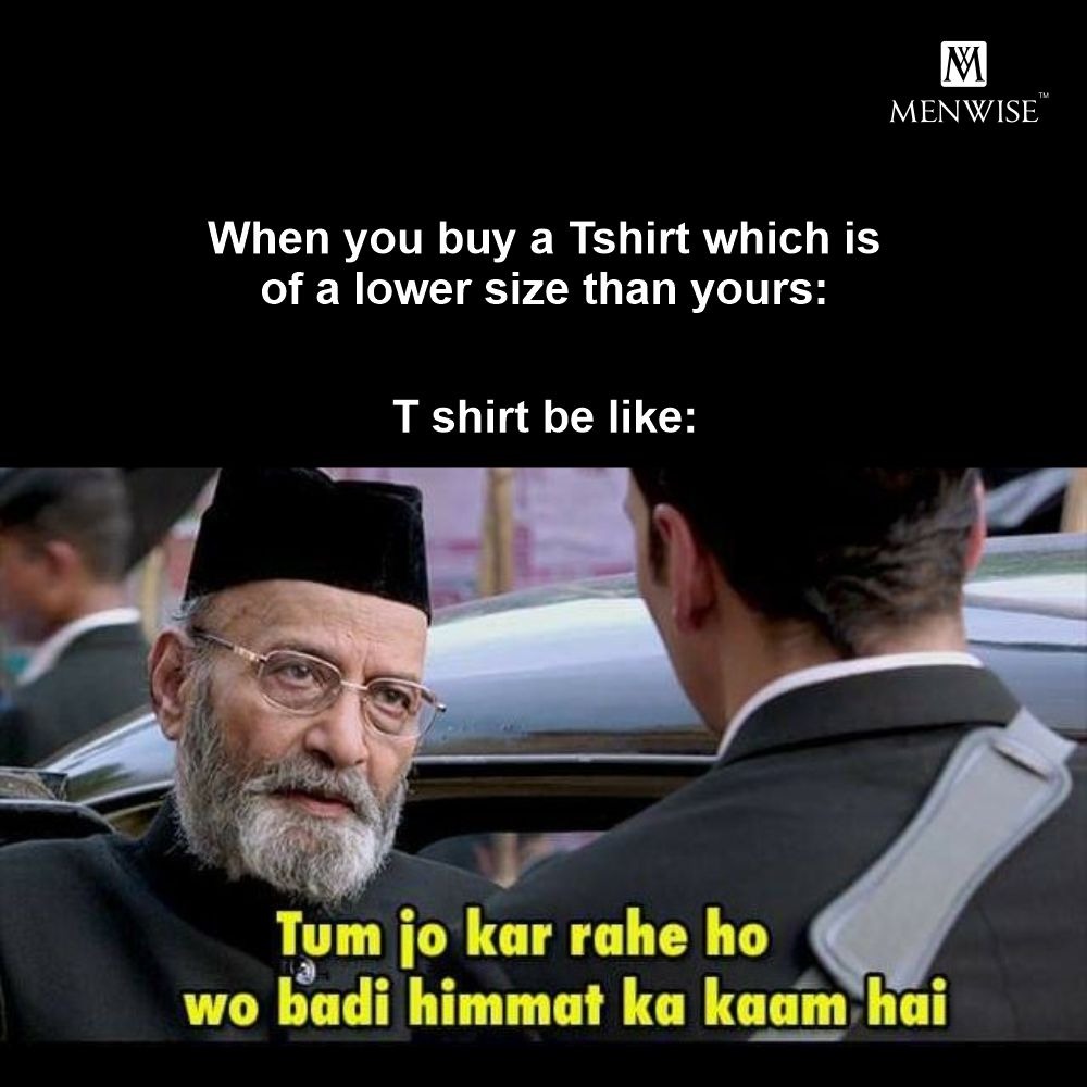 MenWiseOfficia1's tweet photo. What if your T Shirt was a real person😅.
Tag someone who tries fitting into a lower size always!
#memes #memesdaily #memestagram #memelife #memesquad #fitnessmemes #fitnessmeme #fitnessmemesonpoint #bollywoodmemes #menwise https://t.co/XzUmk4csWD