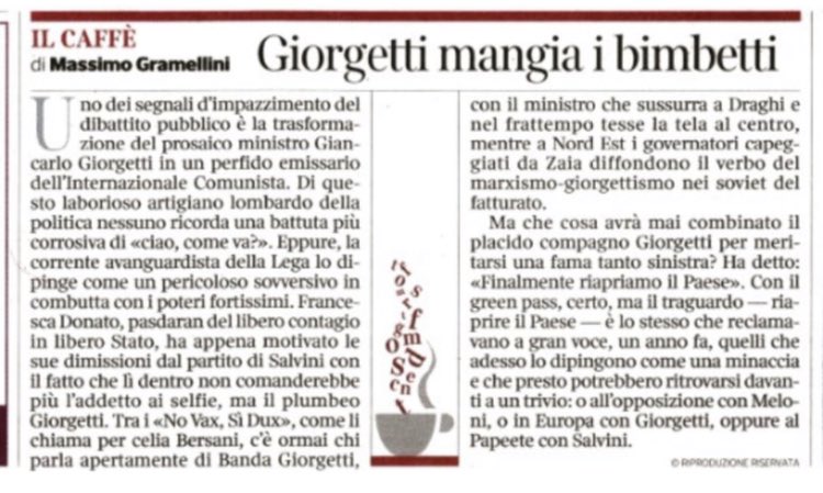 Lunga vita Giorgetti.