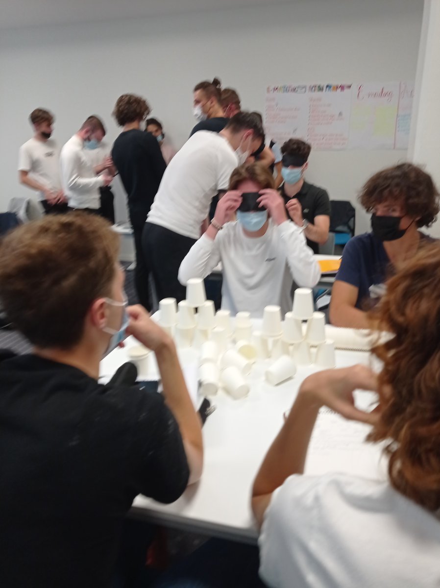 Wonderful learning game to discover importance of team coordination, defined tasks, determination and adaptation in an entrepreneurial setting with unknowns. All students did their best, and some were amazing! Thanks <a href="/FREvans/">Daniel Evans</a>  <a href="/Audencia/">Audencia</a> @audencia_bach