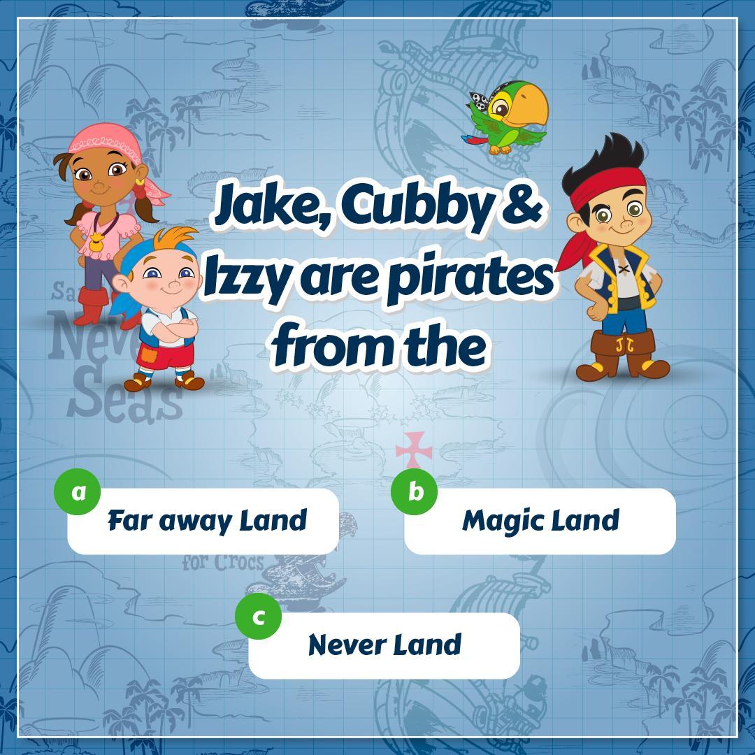 Who can name the place where Jake and his friends reside? Comment away! #DisneyJunior #DisneyJuniorIndia #LaughLearnPlay #LearnWithJunior #DisneyLearning #Jake #Cubby #Izzy #JakeAndTheNeverlandPirates