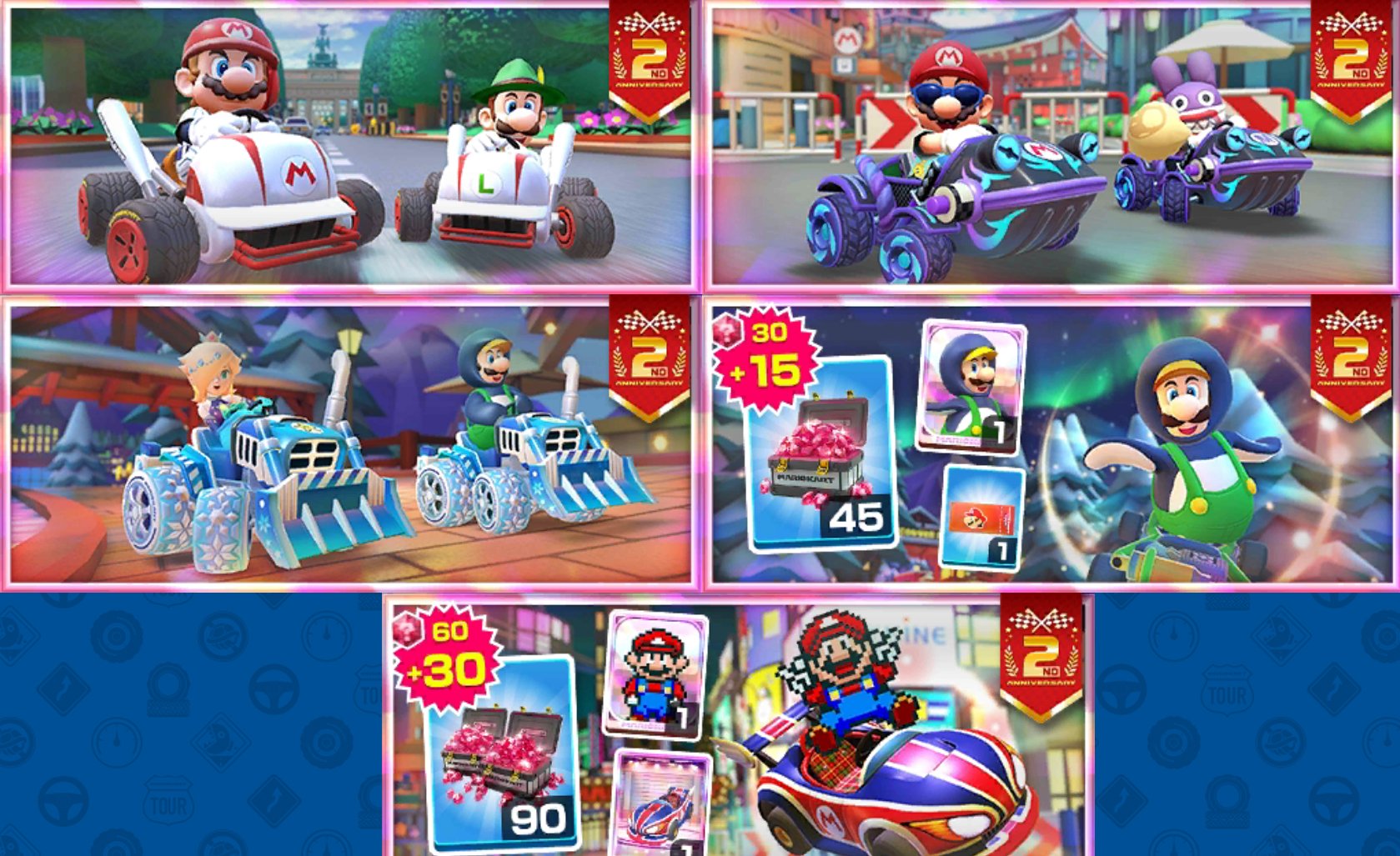 Mario Kart (Tour) News on X: News/Datamining: This is the 2nd Anniversary Tour  Tour datamined information + special offers week 2! What do you think of  these offers? #MarioKartTour #MKTN Thank you