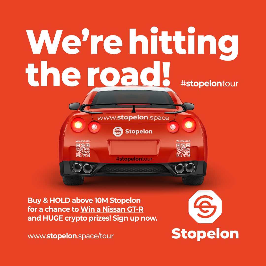 STOPELON_BSC's tweet photo. Stopelon 🛑 Promotional Tour Update

The Stopelon GT-R will be visiting Germany this weekend, September 25 &amp; 26!!! Holders in the Frankfurt &amp; Nürburg areas or elsewhere are welcome to join us for a nice weekend and some great giveaways!

#Stopelon #Stopelontour https://t.co/StC6ag5zQd