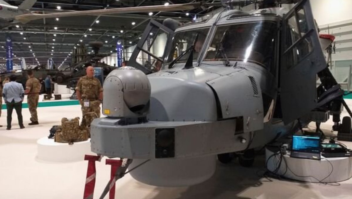 2 RN Wildcat HMA2 helicopters on loan to Army Air Corps to assess potential of operating Seaspray radar in over-land role.

RN and Army are also jointly funding addition of Tactical Data Link to Wildcat (Link 16) #DSEI2021 

janes.com/defence-news/c…