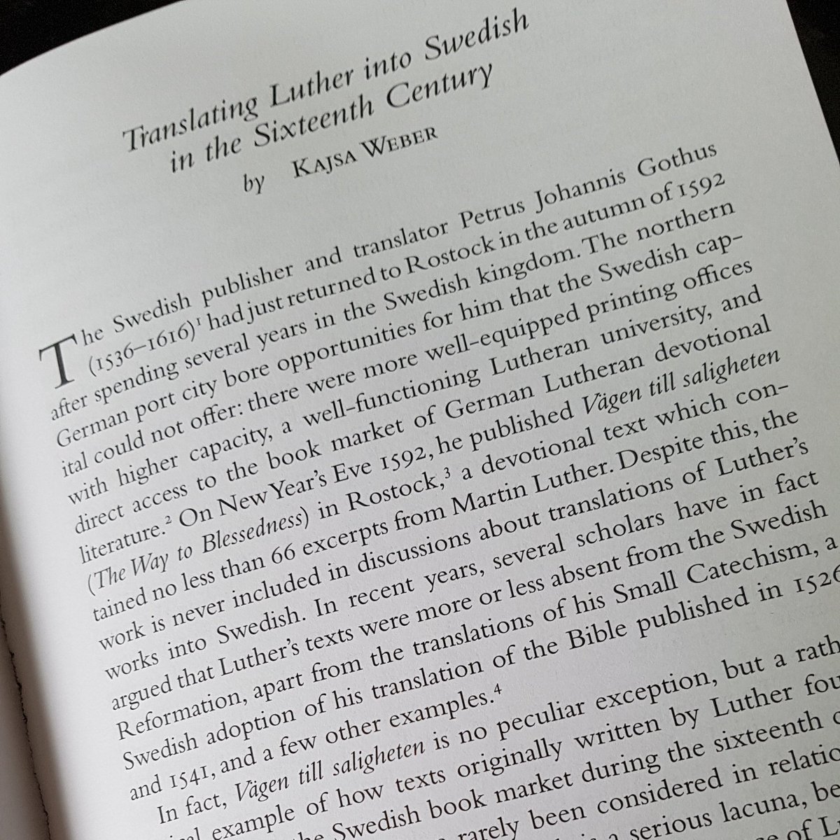Kajsa Weber (@kajsaweber) on Twitter photo ... and finnaly it has been published. My "Translating Luther into Swedish in the Sixteenth Century" in <a href="/lqjournal/">Lutheran Quarterly</a> 35:3. ... and finnaly it has been published. My "Translating Luther into Swedish in the Sixteenth Century" in <a href="/lqjournal/">Lutheran Quarterly</a> 35:3.