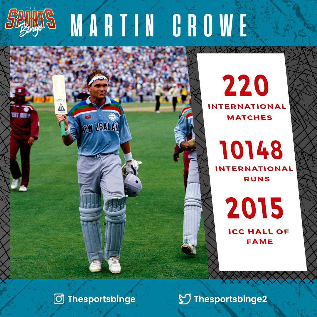 Happy Birthday to the late Martin Crowe, New Zealand legend  
