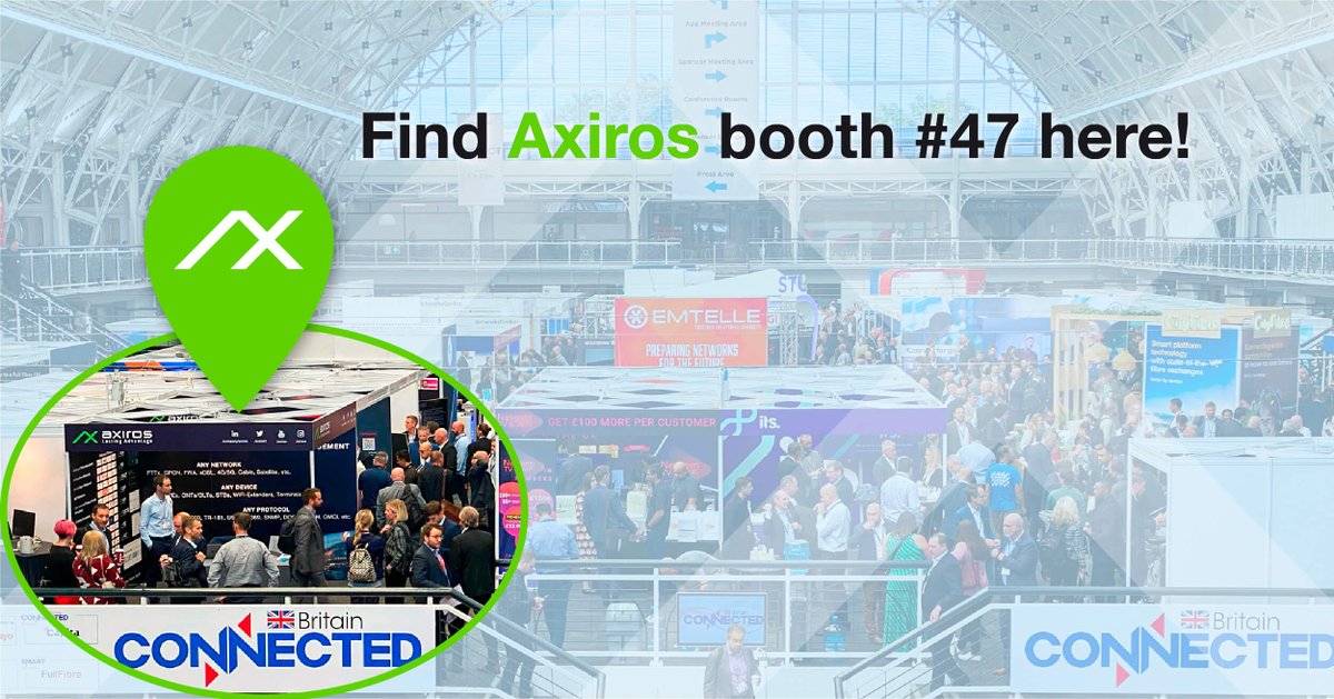 axiros1's tweet photo. DAY 2 at #ConnectedBritain | Axiros booth # 47
Imagine how telco services could be offered when devices are no longer an obstacle!
Axiros offers carrier class #DeviceManagement and all components for #tr069 #USP # tr369 #WiFiOptimization #QoE monitoring https://t.co/ObeETC35TT