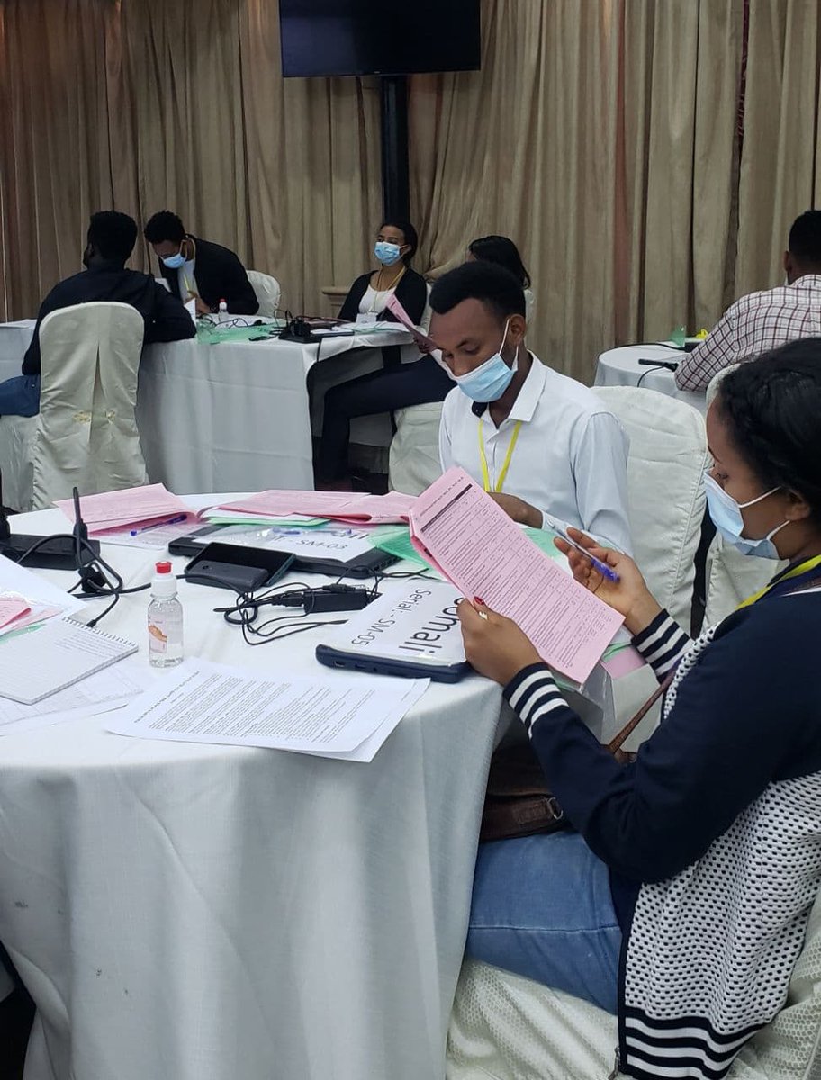 CecoeEth's tweet photo. These data clerks will be shown the materials that are used for election day which are observer's checklist and critical incident forms. Questions on the forms will help them in identifying what the observers are reporting. #SeptemberElection #readyforelection https://t.co/L7hoCizBhm
