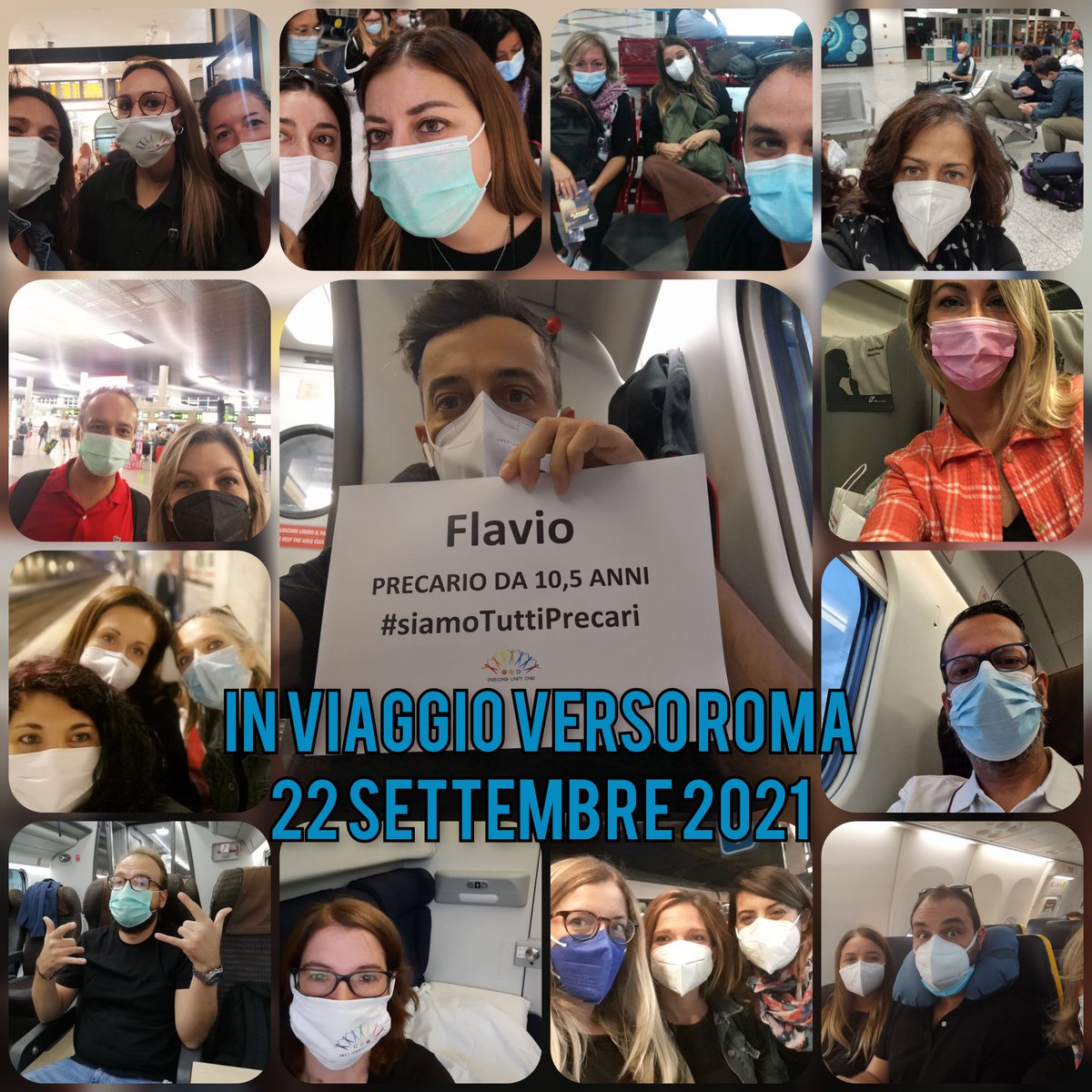 PrecariUnitiCNR's tweet photo. Da #Bari, #Palermo, #Catania, #Alghero, #Messina, #Pisa, #Padova, #Genova, #Verbania, #Milano,... I #lavoratori del #CNR in viaggio da prima dell'#alba verso #Roma uniti contro il #precariato cronico nella #ricercapubblica. #Assemblea ore 10. #22settembre #bastaprecariatodistato https://t.co/r2F8B7Biey