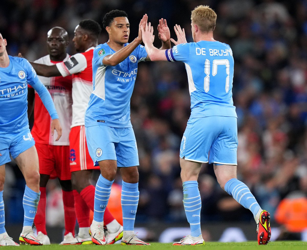 CJEganRiley's tweet photo. Proud to have made my @ManCity debut thanks to all the fans for the support this is just the start 💙 https://t.co/lGq2csonSl