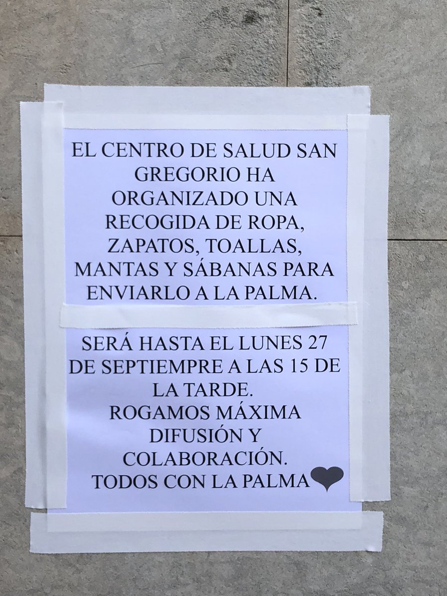 laudiaaz24's tweet photo. En Telde están recogiendo todo tipo de cosas para enviarlas a La Palma, aunque ponga ese horario van a estar todo el día recogiendo cosas y van a intentar ampliarlo más días. No cuesta nada ayudar https://t.co/bEzY4owvCX