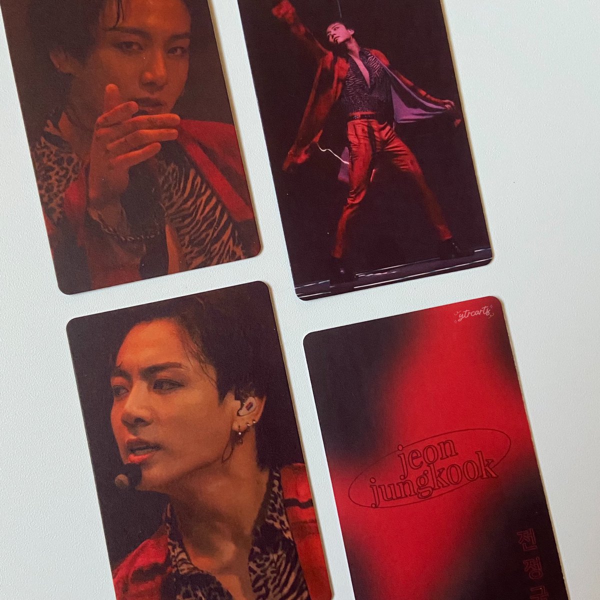 ytrcarts's tweet photo. ꒰ #WithLoveBeaUpdates: 09/22 ꒱

ꔛ Jungkook Day Collaboration + Live PCs 
— The photocards arrived at my address today and i’m so happy with how they turned out! Will be packing the JK day collab first, followed by the live pcs. Target shipout for this is this weekend! :] https://t.co/P9Lkd5be9d