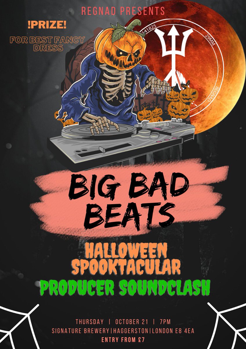 ‼️ATTENTION PRODUCERS‼️

We still have spaces left for the <a href="/weareregnad/">REGNAD</a> Beat Battle on 21st October. 

If you would like to be considered, please hit my DM!

Tickets available here:
eventbrite.co.uk/e/big-bad-beat…