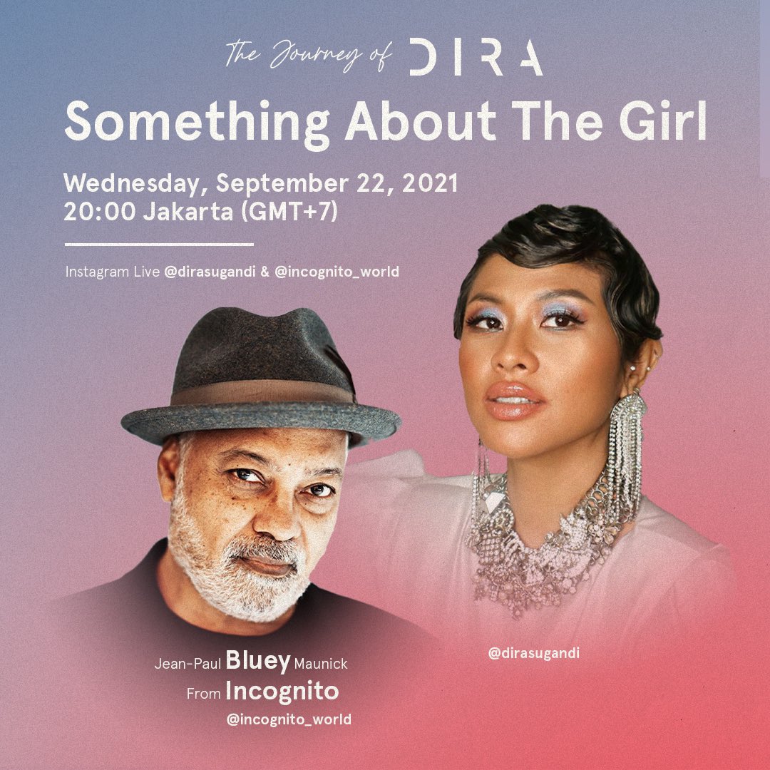 Twenty years of our journey together, many special moments and 
one amazing album. Catch our story tonight live on Instagram! <a href="/Incognito_world/">Bluey</a> 

#DIRA
#SATG
#SomethingAboutTheGirl