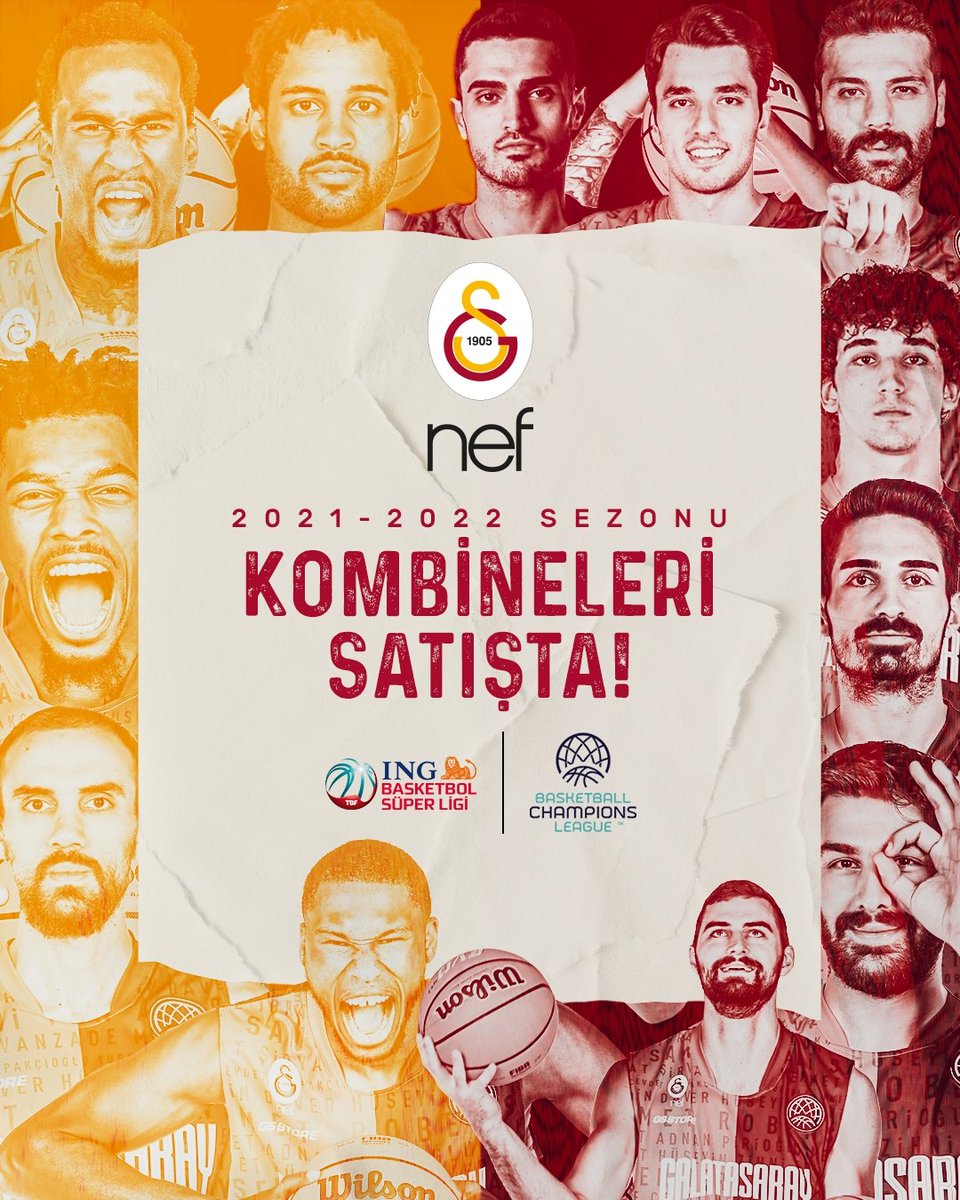 GSBasketbol's tweet photo. Hasret sona eriyor, #YenilmezArmada taraftarına kavuşuyor! 🤜🤛

#GalatasarayNEF'in Basketbol Süper Lig ve Basketball Champions League'de oynayacağı iç saha maçlarını kapsayan kombineleri ŞİMDİ satışta! 🎟️🎫

#HereComeTheLions 🦁🟡🔴

🛒 https://t.co/YJKprgcBWX https://t.co/hytvplO60k