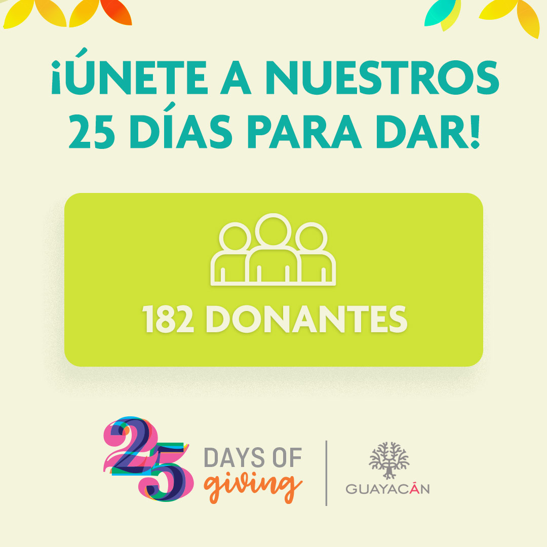 Gracias a todos los que se han unido a nuestros #25DiasParaDar. Recuerda que todavía tienes oportunidad de hacer tu donativo. No hay cantidad pequeña. Muestra tu apoyo aquí: bit.ly/25DiasParaDar #GuayacanGivingDay