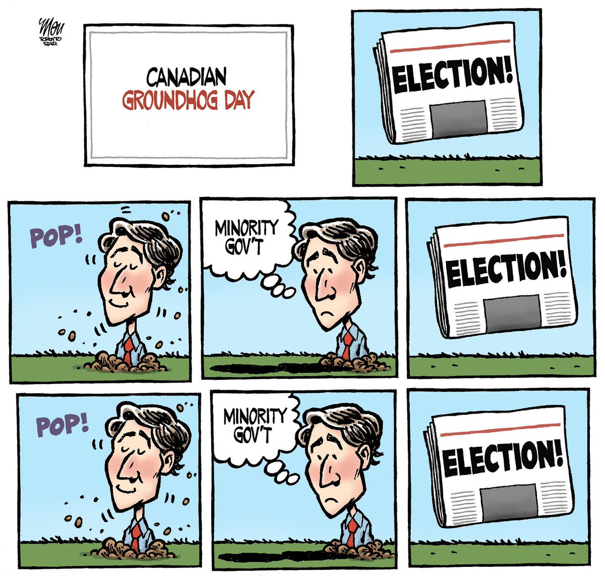 Please enjoy my #elexn44 cartoon in today's @TorontoStar #cdnpoli