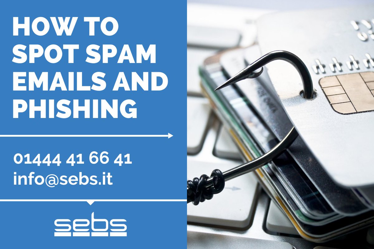 Your employees are your first line of defense against cybercrime.

Make sure they’re clued up on how to spot spam emails and phishing attacks!

Contact us today for help: 01444 41 66 41 | info@sebs.it