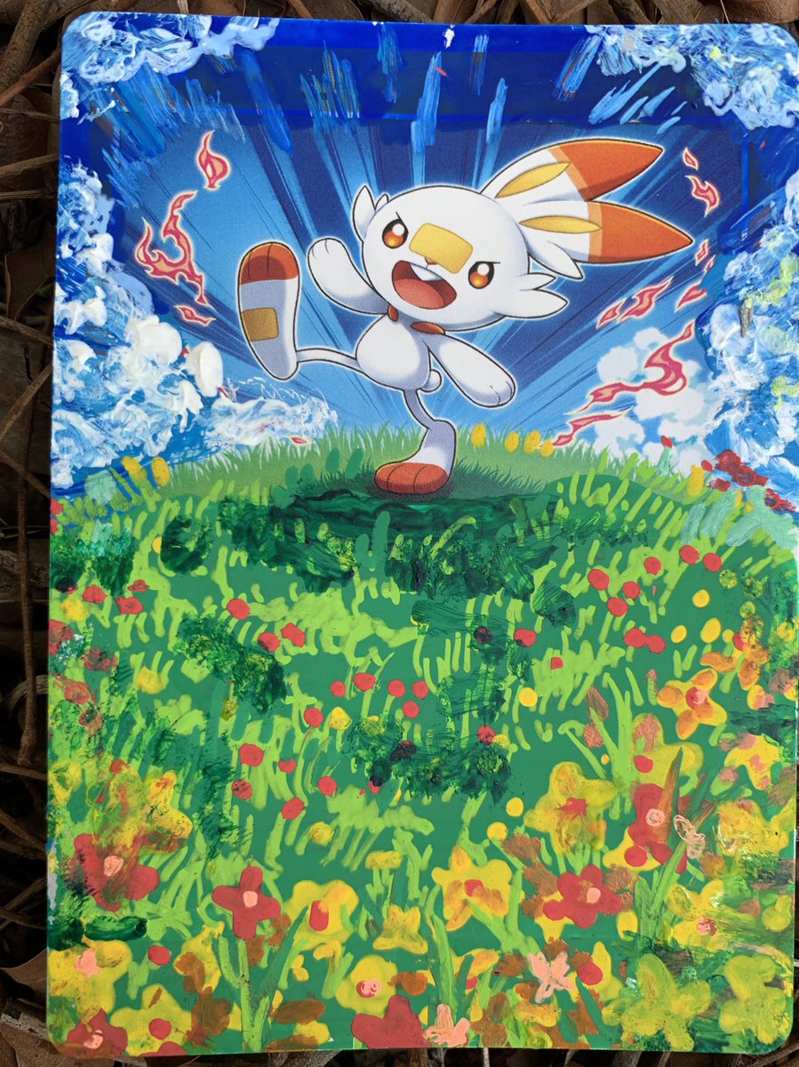 loaf_moon's tweet photo. More Pokemon Cards I painted ! #PokemonCards #pokemon #art https://t.co/Ry1mCVO7Ca