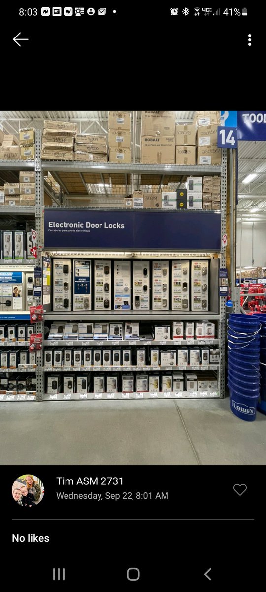 lowes2731's tweet photo. Q3 focus group Lock sets Locked and loaded in 2731 Patchogue. Great job ASM Tim getting the teams buy in looks great.
@cag315 @Legler1363 @NigrelTim @jbattillo2013 @jmarigiuli https://t.co/WKpWR2690g