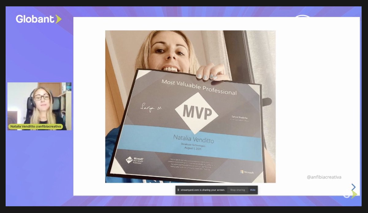 Join us with <a href="/AnfibiaCreativa/">Natalia Venditto🦋</a> to know about #microfrontends

Join live here: youtube.com/watch?v=P-Owow…

#uinxt #Globant