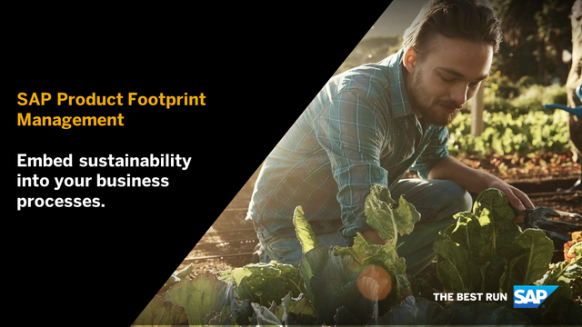 There is no time to waste for businesses to act more responsibly and sustainably. SAP Product Footprint Management is now available to help. Get the <a href="/SAPNews/">SAP News</a> bit.ly/3AxI3yW